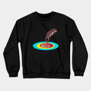 Psychedelic Chameleon Crewneck Sweatshirt